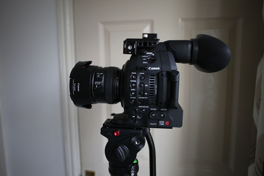 Image of a Canon Camera taken in front of a door